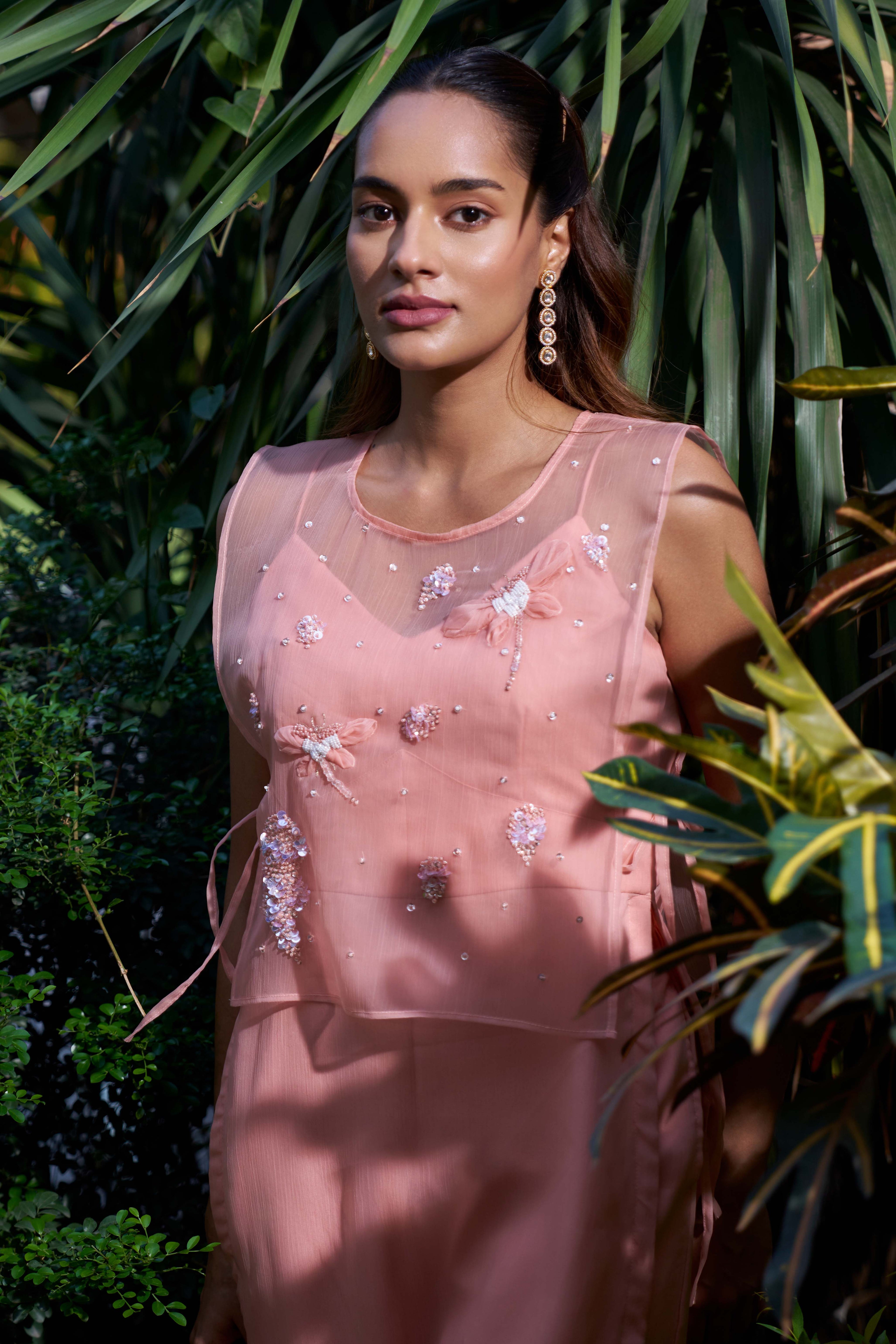 Mrunal Pink Suit