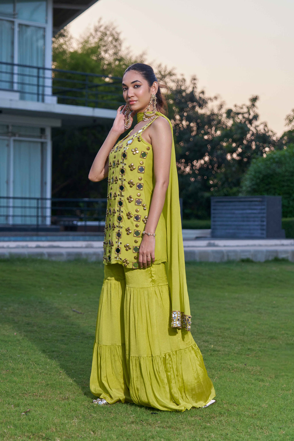 Yamika Green Suit