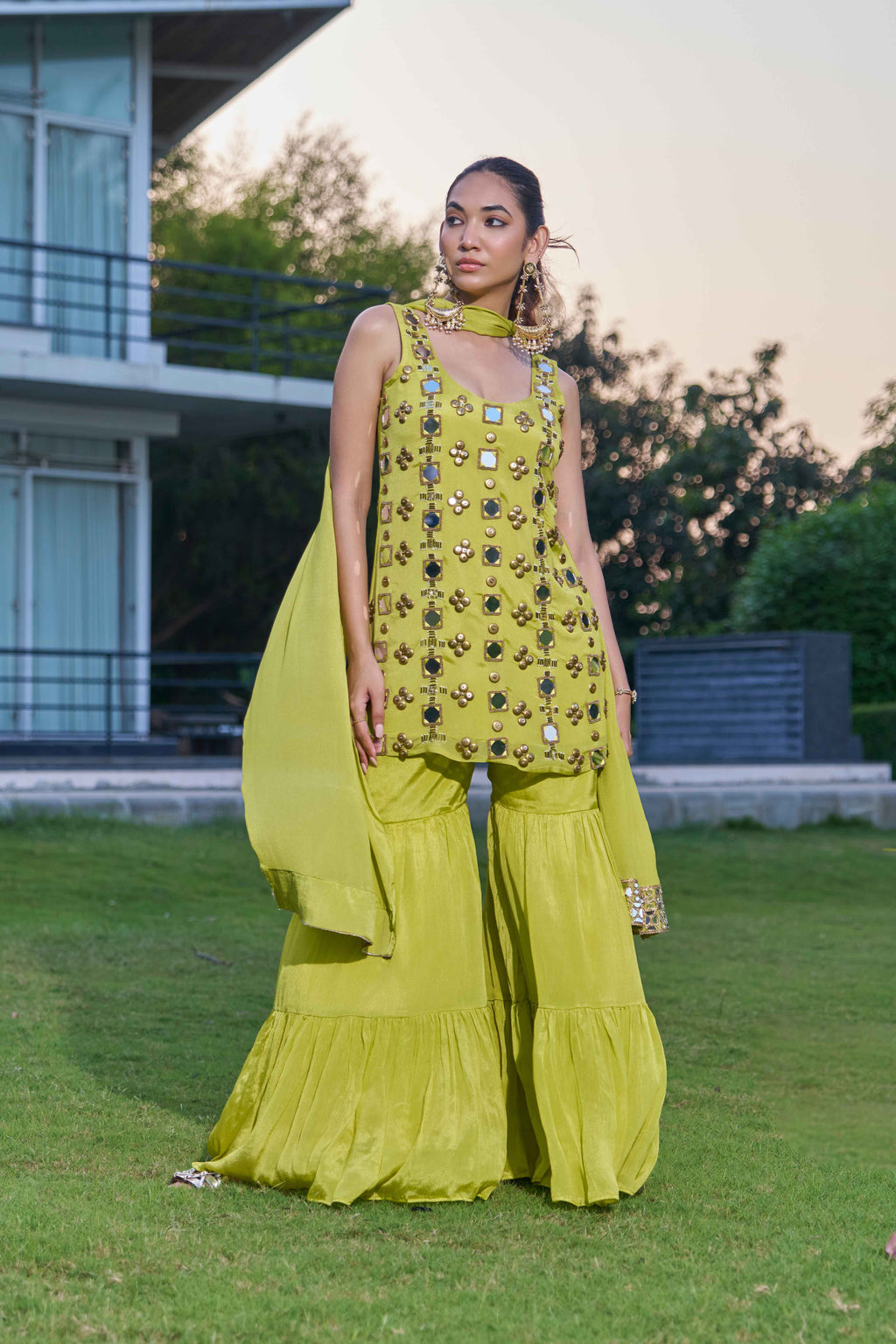 Yamika Green Suit