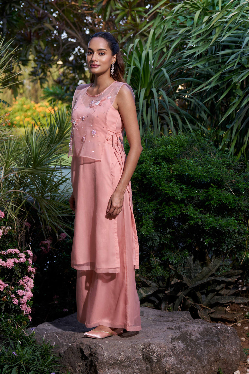 Mrunal Pink Suit