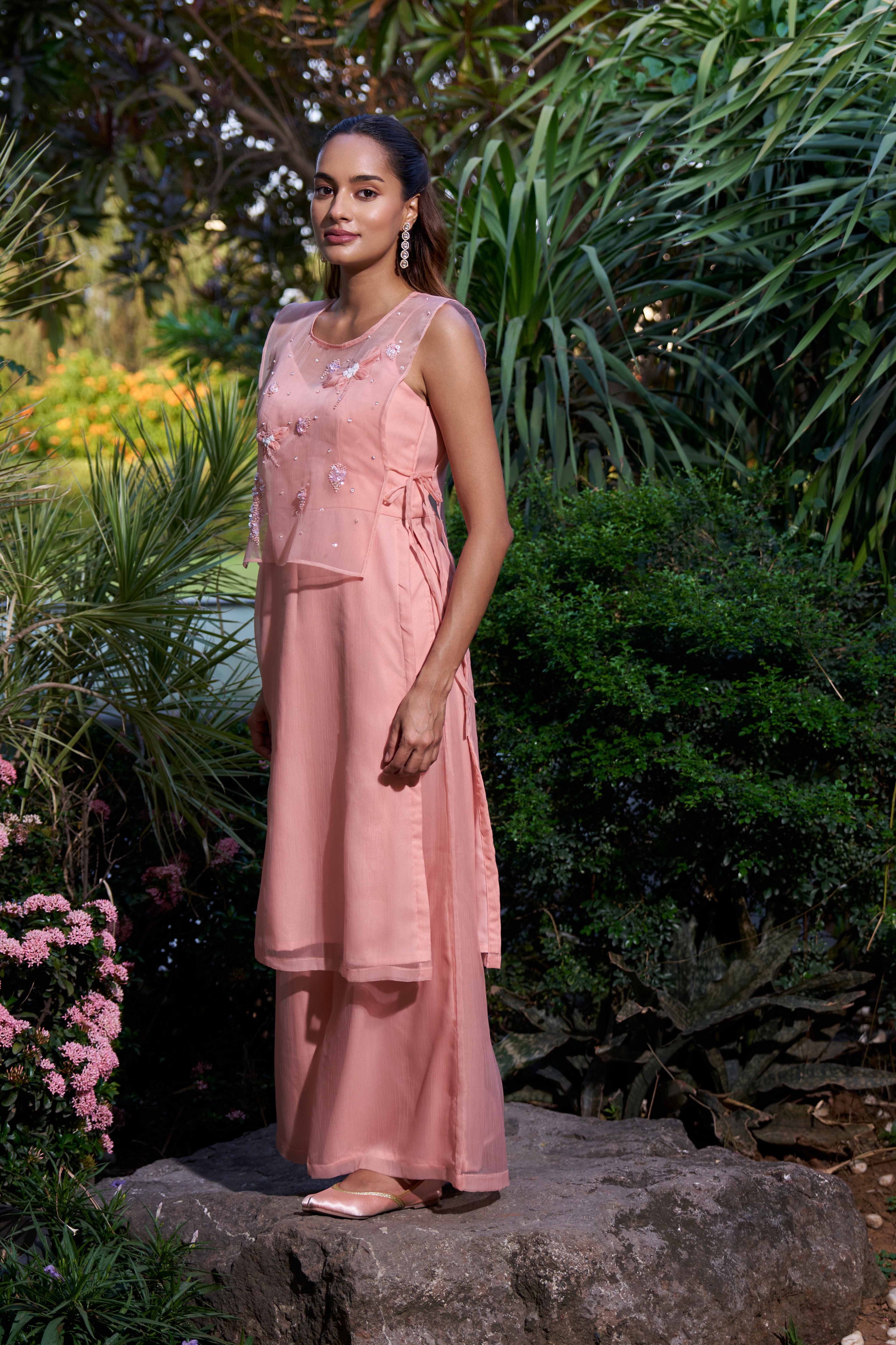 Mrunal Pink Suit