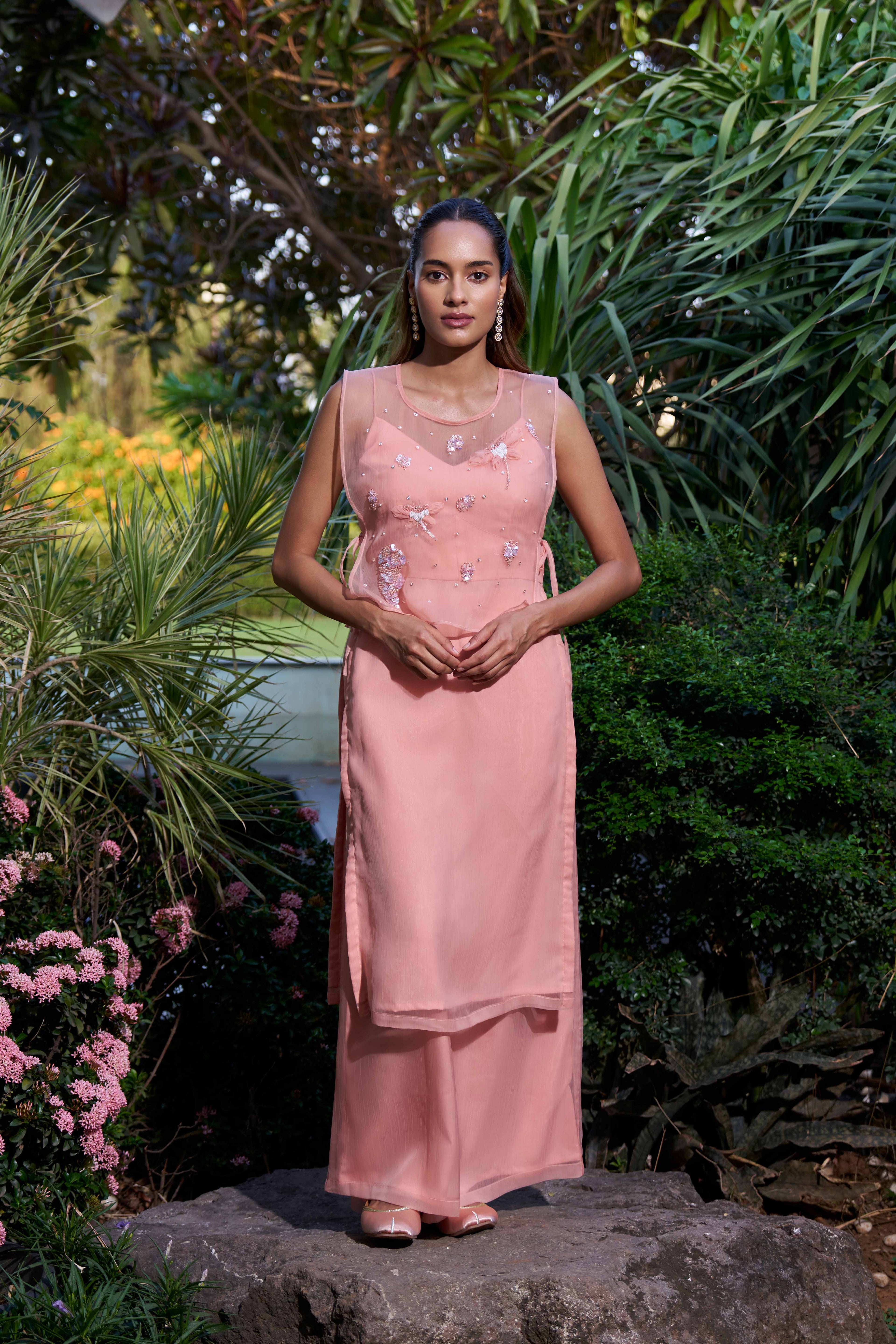 Mrunal Pink Suit