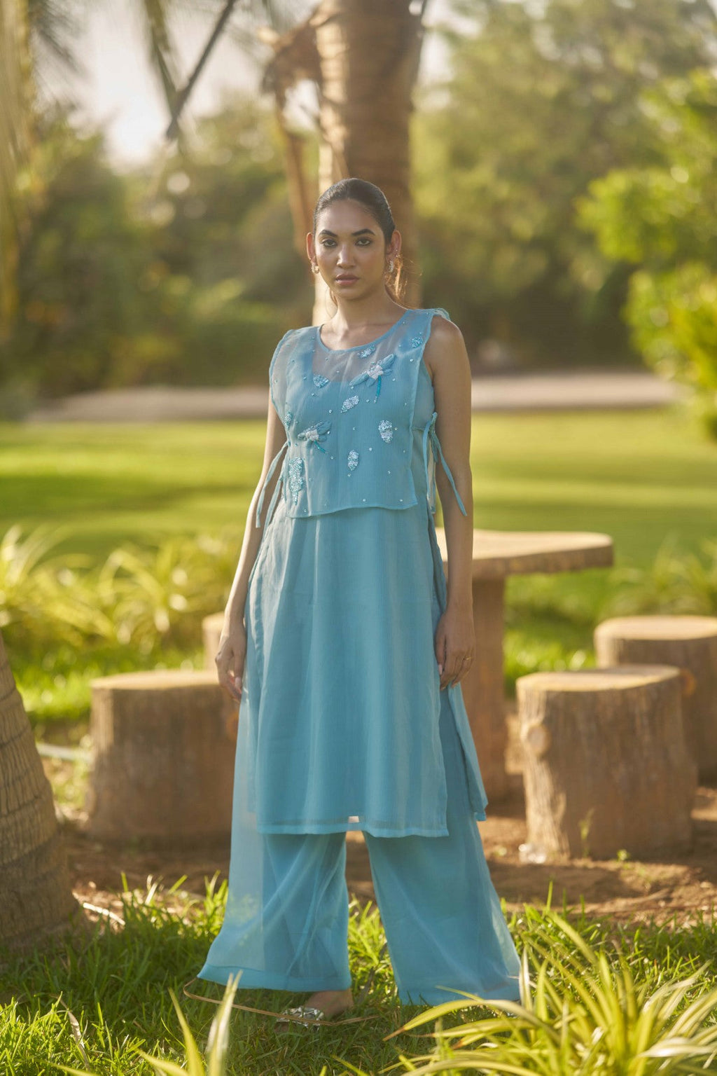 Mrunal Blue Suit