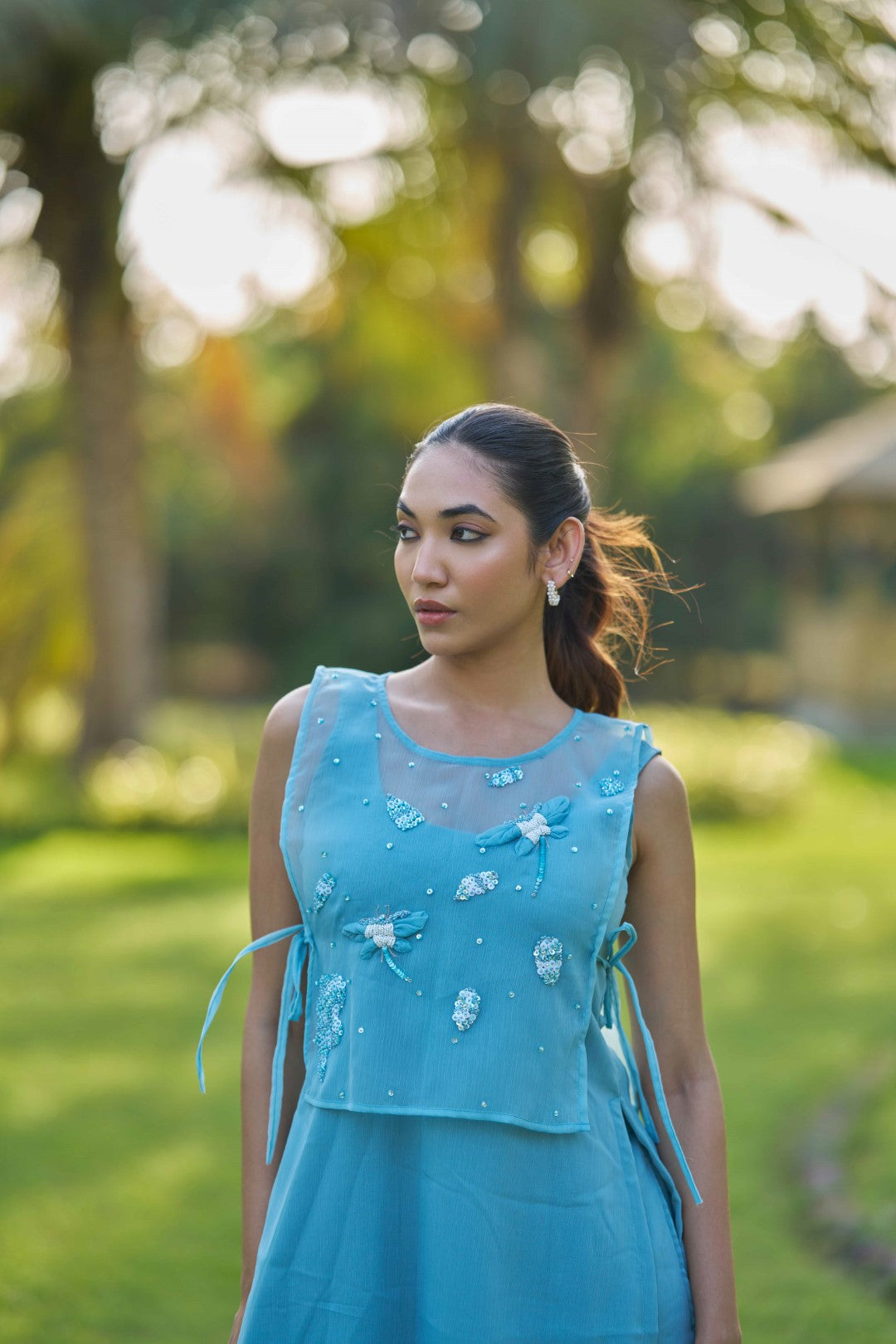 Mrunal Blue Suit