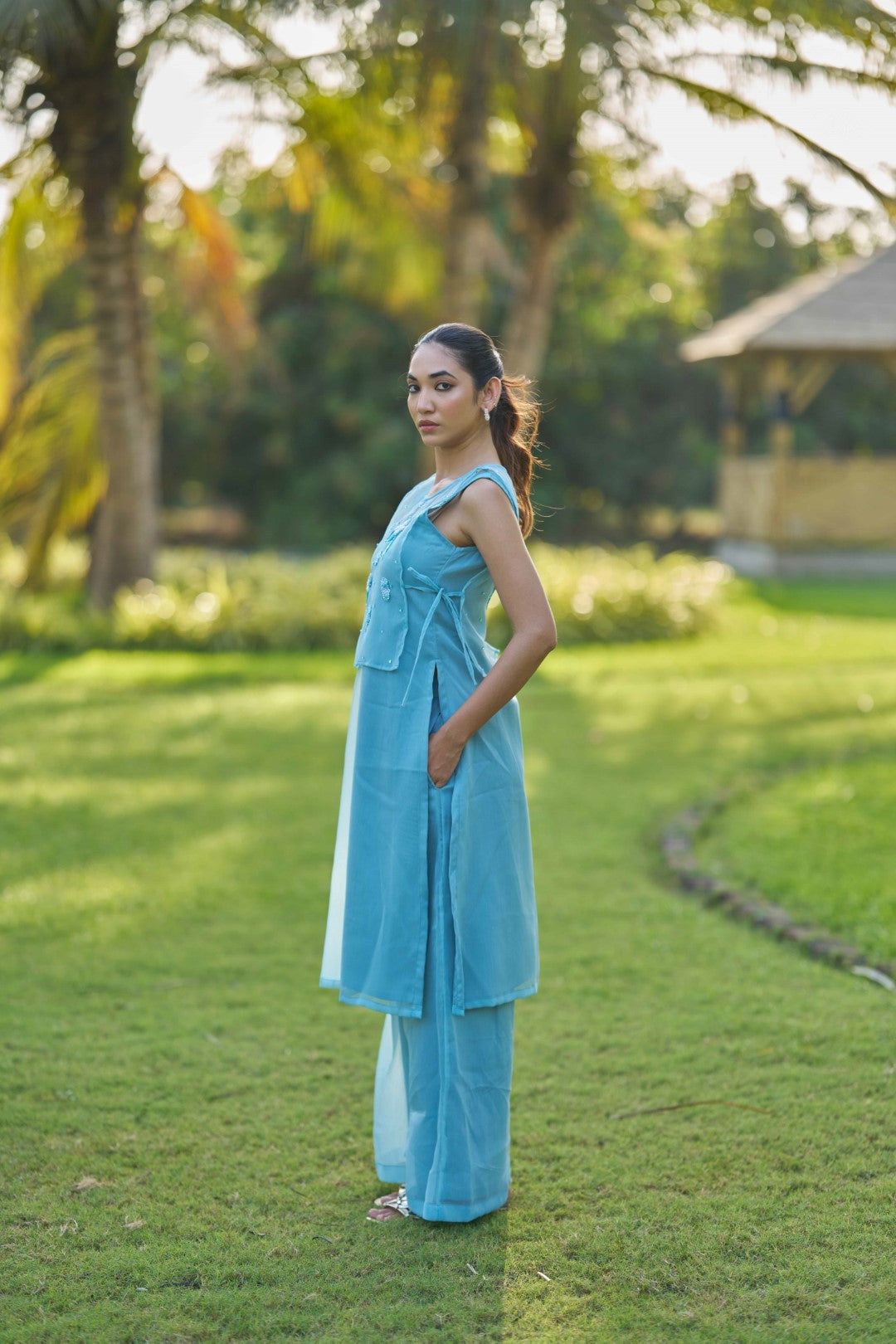 Mrunal Blue Suit