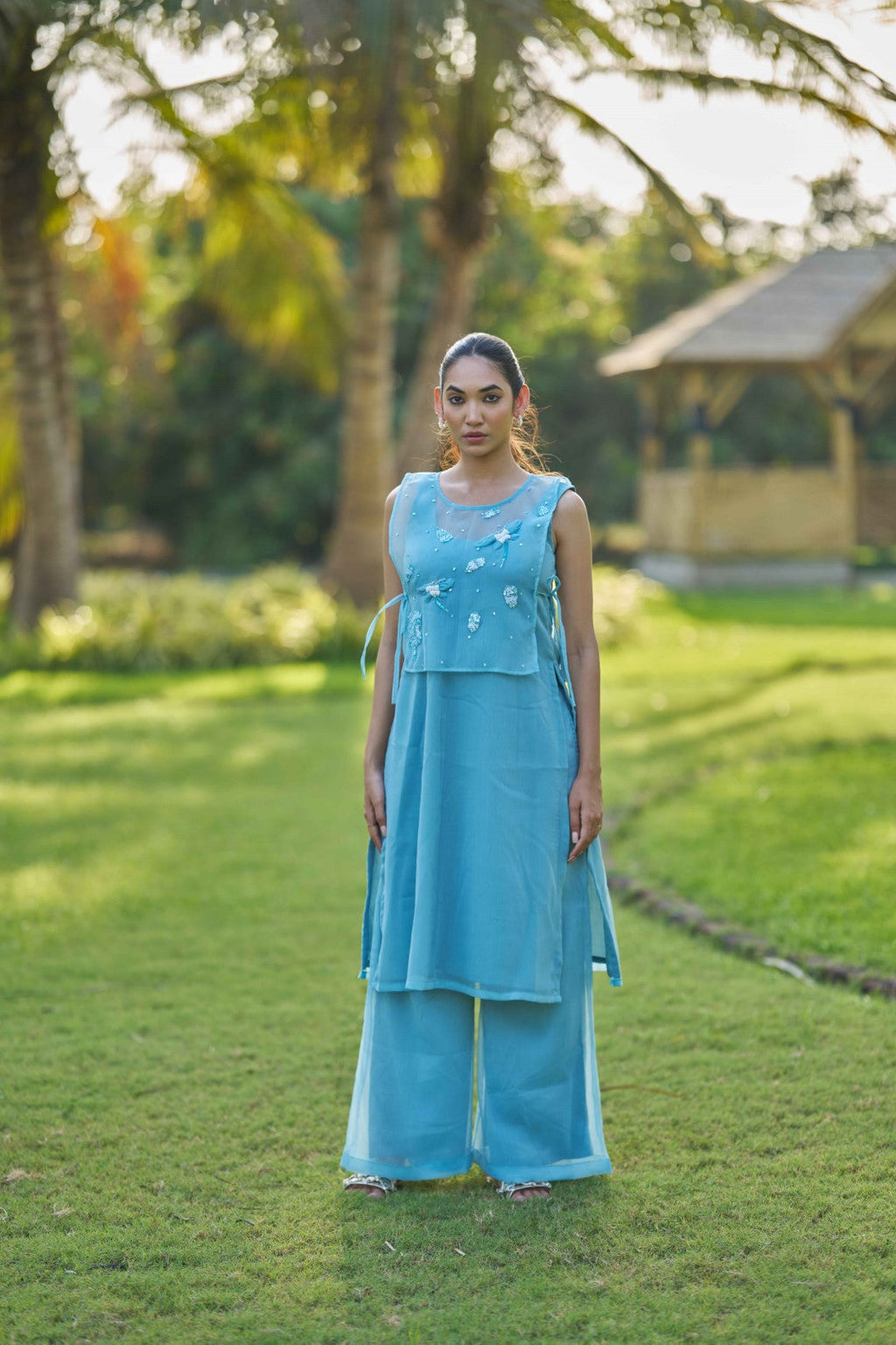 Mrunal Blue Suit