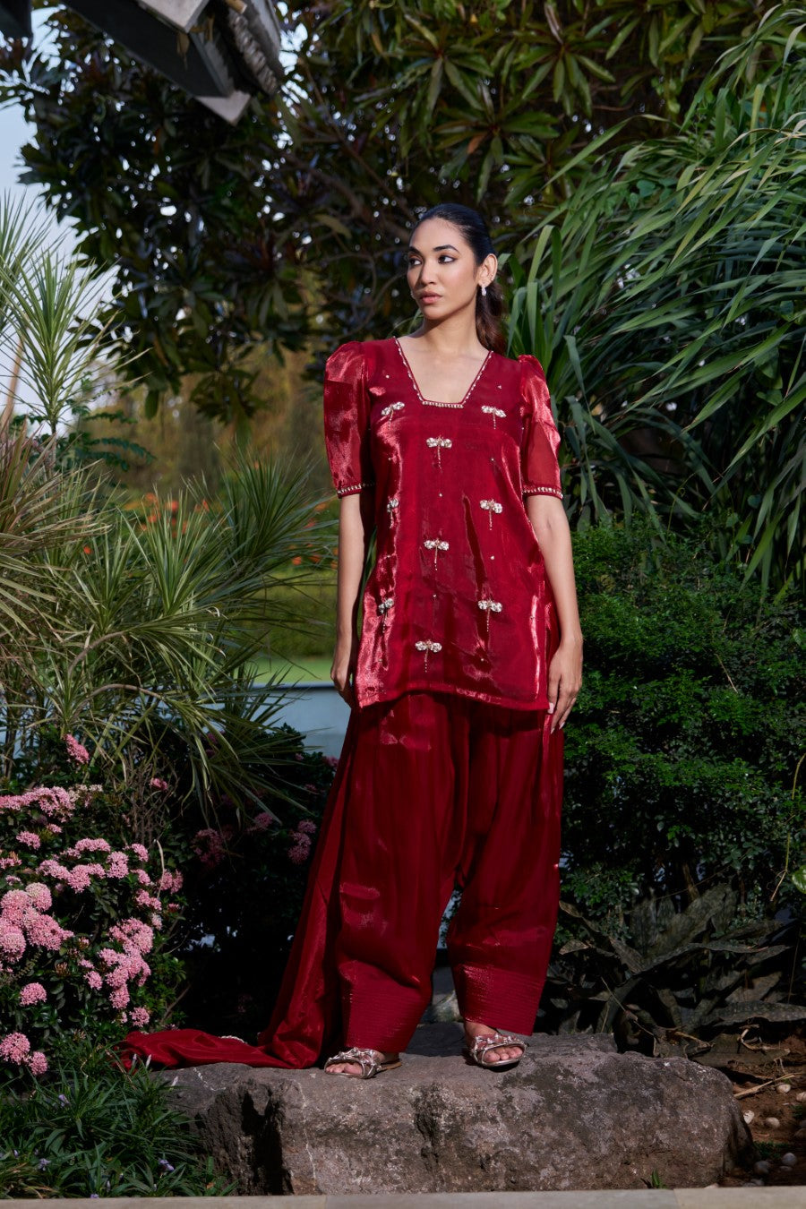 Avni Red Suit