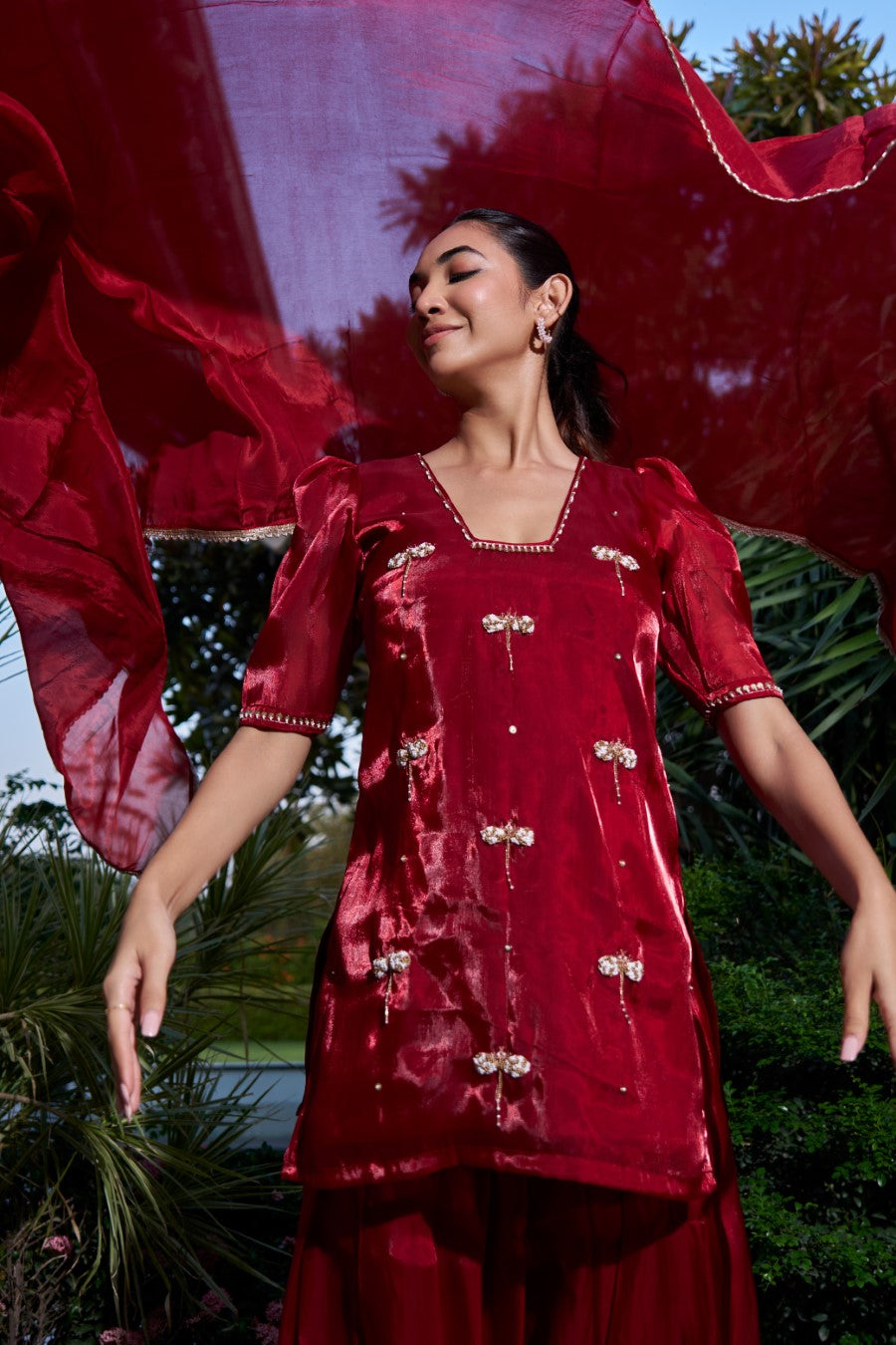 Avni Red Suit