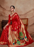 Crimson Paithani Saree