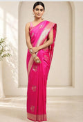 Rani Pink Soft Silk Saree