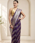 Purple Banarasi Saree
