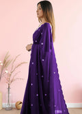 Royal Violet Saree