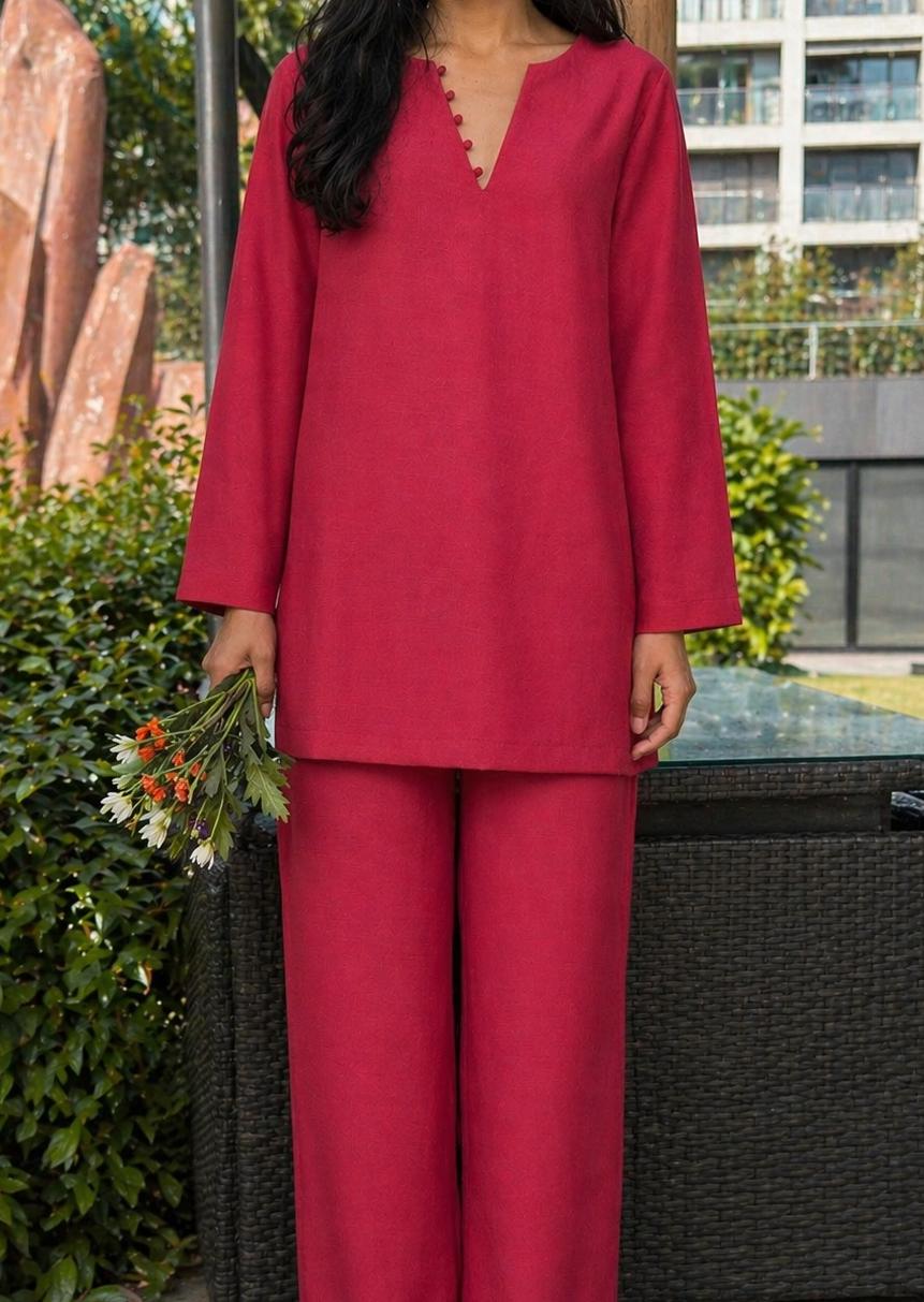 Shaam Maroon Suit